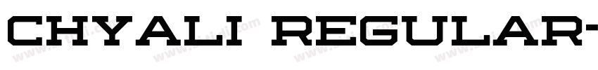 Chyali Regular字体转换